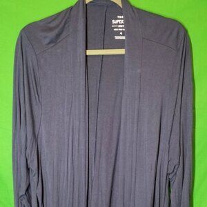 Torrid Super Soft Knits Cardigan Long Sleeve Navy Blue Women's Size 4